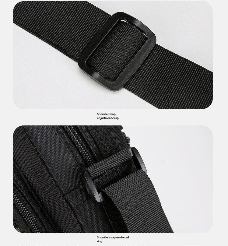 New Fashion Oxford Men Crossbody Bag Single Shoulder Bags Big Capacity Storage Bag Fashion Multi-Pockets Business Crossbody Bags