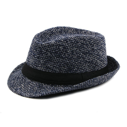Chapéu de Lã para Casamento Primavera Verão para Homens de Meia-Idade, Casal, Moda Outono Inverno, Festa Xadrez, Design de Luxo, Chapéu Jazz Fedora para Mulheres