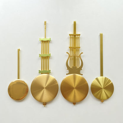 Quartz Clock Swing Metal Pendulum Bob Hammer Gold DIY Grandfather Wall Clock Repair Kits
