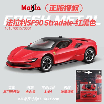 Maisto 1:64 Modelos de Carros Esportivos de Liga Ferrari Lamborghini Porsche Brinquedos de Metal Fundido para Coleção de Meninos