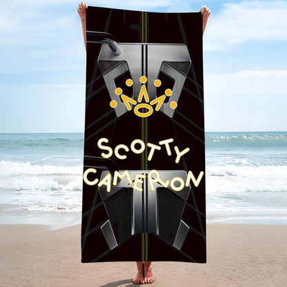 Beach Towel S-Scotty C-Cameron Printed Towel White thread One Piece Anime Bath Towel 75x150cm Bathroom Shower Washcloth Home