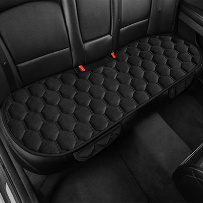 Car seat cushion three piece set, single seat, single piece, winter plush backrest, no binding, anti slip, cold resistant pad