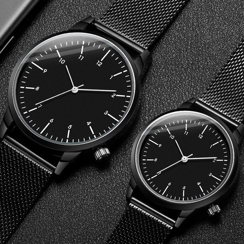 Free Personalized Engrave with Your Name Logo Text Men's Women's Mesh 3 ATM Water Resistant Wristwatch Customized Wrist Watch