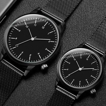 Free Personalized Engrave with Your Name Logo Text Men's Women's Mesh 3 ATM Water Resistant Wristwatch Customized Wrist Watch