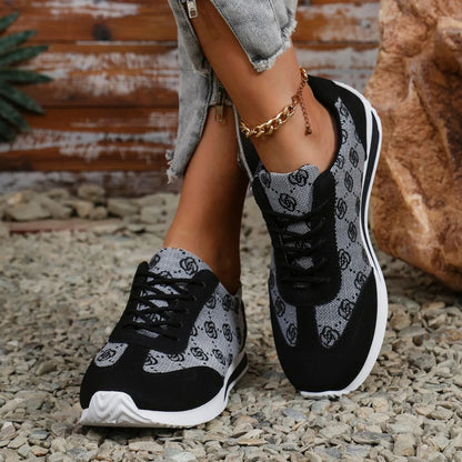 Tênis Feminino Primavera e Verão com Design Respirável Boca Aberta Alças Cruzadas Baixo Confortável Casual para Caminhada Zapatos De Mujer