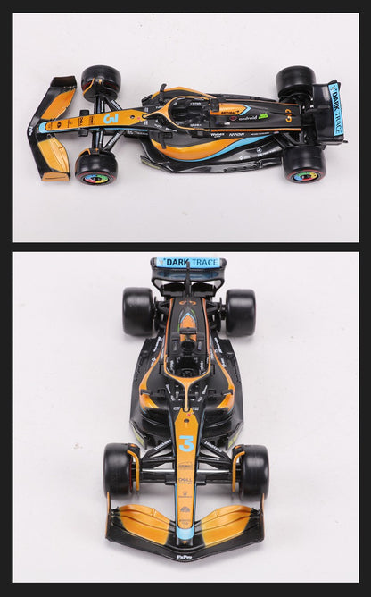 Burago 1:43 2022 McLaren MCL36 F1 Carro de Corrida N.º 3 N.º 4 Modelo de Carro em Liga