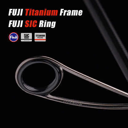 PURELURE NDMBLS Toray M46X 0.5-12g Isca Macia Ação EXF Armação FUJI de Titânio e Anel SIC Ponta Sólida de Carbono Perca Black Bass Lúcio Lúcio-Perca