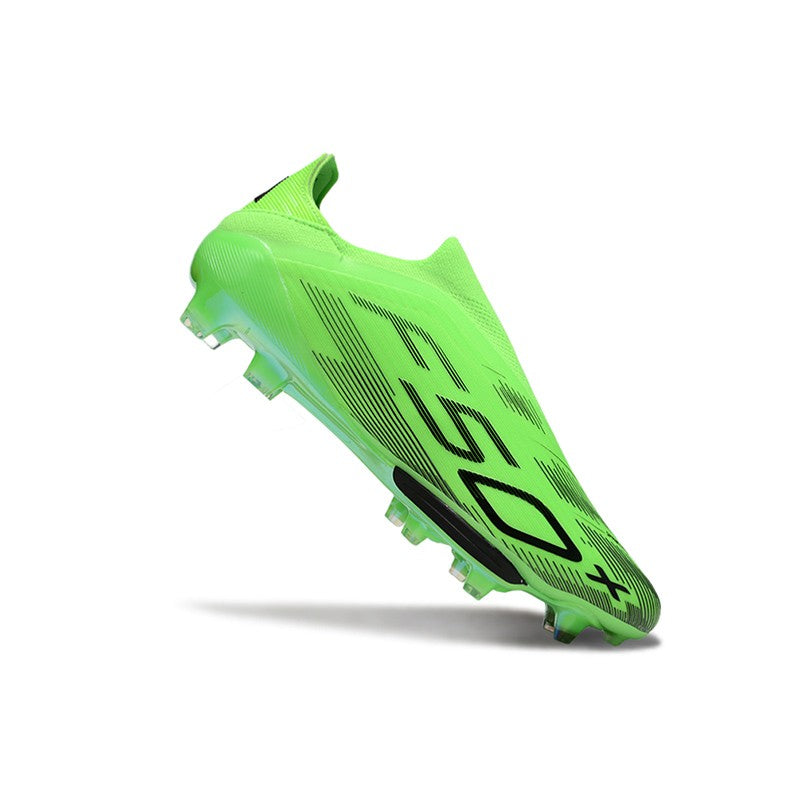 Pro Without-Lace Mens Soccer Shoes SLIP-ON Non-Slip Turf Soccer Cleats for Youth TF/FG Training Football Boots Chuteira Campo