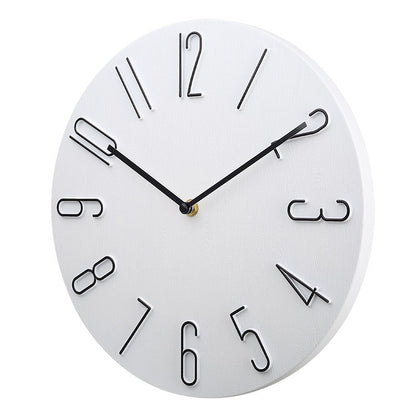 Wall clock living room household hanging fashion clock light luxury modern simple creative hanging wall ultra-quiet minimalist