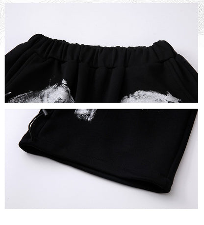 Roupas Infantis Hip Hop Casaco Brilhante Preto Top Calças Jogger Pretas de Rua para Meninas Meninos Fantasia de Dança Jazz Roupas