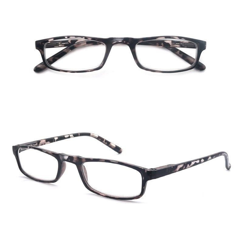 Women Men Reading Glasses Classic Small Rectangle Frame Spring Hinge Ulrta Comtable Wear Readers Eyeglass with Diopters