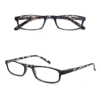 Women Men Reading Glasses Classic Small Rectangle Frame Spring Hinge Ulrta Comtable Wear Readers Eyeglass with Diopters