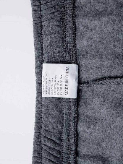 Men's Fleece Lined Casual Sports Long Pants Workwear Drawstring Jogging Pants Casual Multi Pockets Baggy Pants Men's Sweatpant