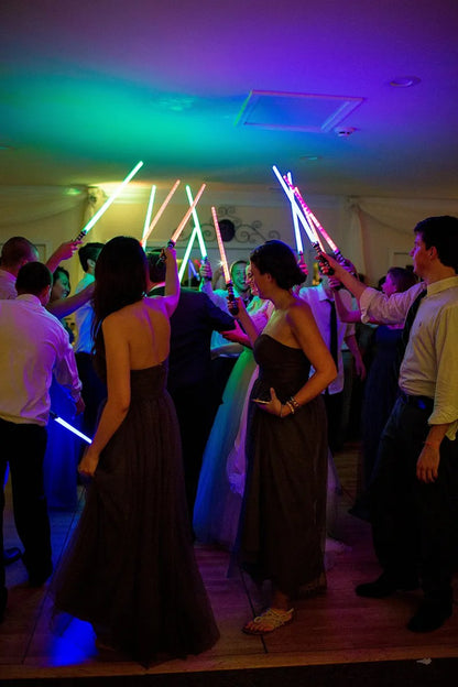 4-16Packs Light Up Sabers 7 Colors Expandable Light Swords Toys for Kid Adult Birthday Gifts Classroom Rewards Wedding Favors