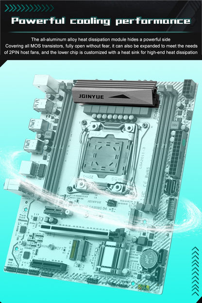 Computador Gamer ARGB X99 LGA 2011-3 Placa-Mãe XEON Intel E5 2620 2666 2670 2678 V3 V4 suporte para Memória DDR4 RECC NON-ECC NVME