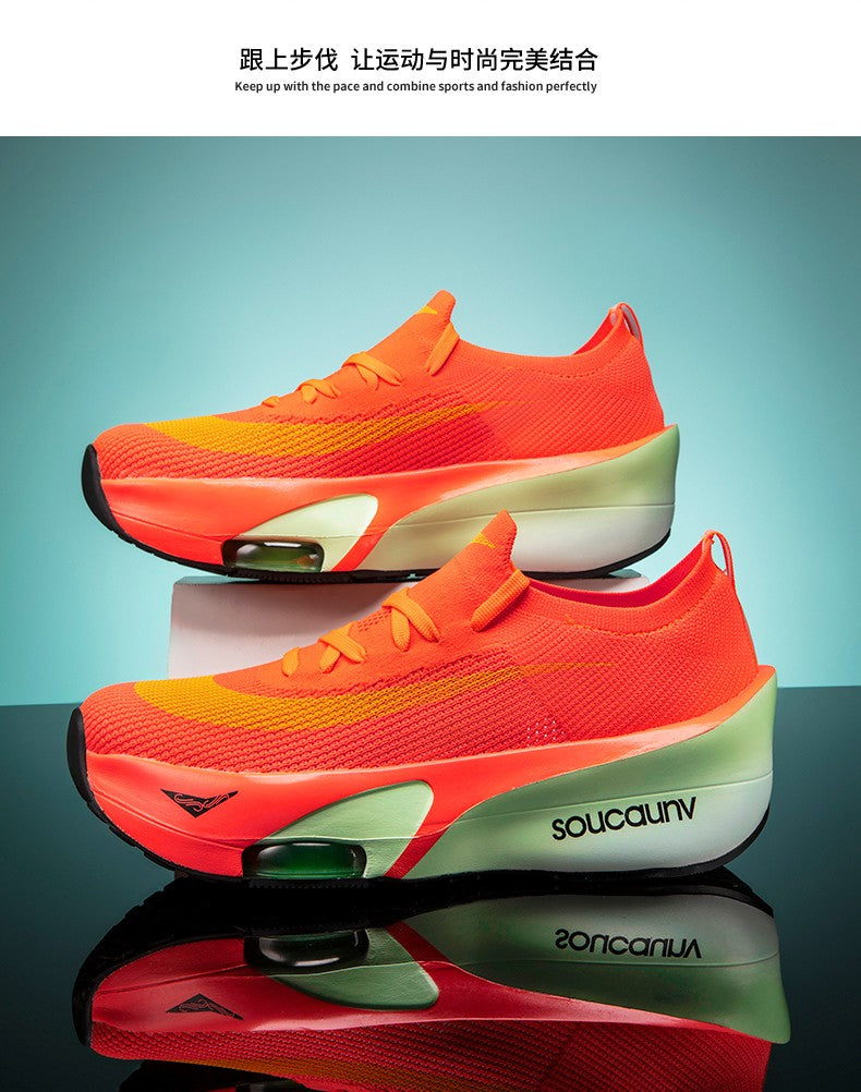 Air Cushion Running Shoes Jogging Marathon Men Sports Breathable Lightweight Women's Comfortable Nonskid Leisure Sneakers