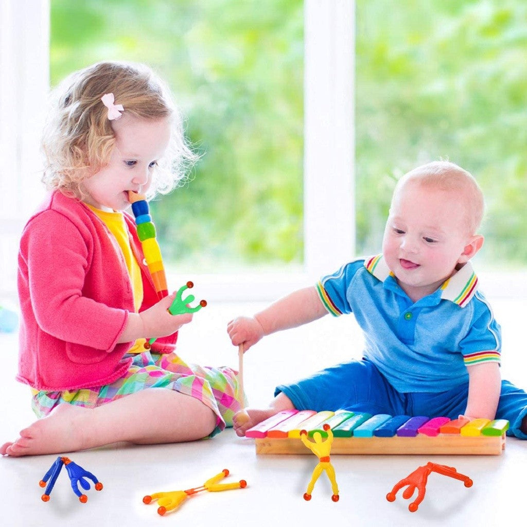 10/100Pcs Novelty Sticky Wall Climbing Climber Men Kids Boy Birthday Party Favors Supplies Pinata Fillers Treat Bag Gifts