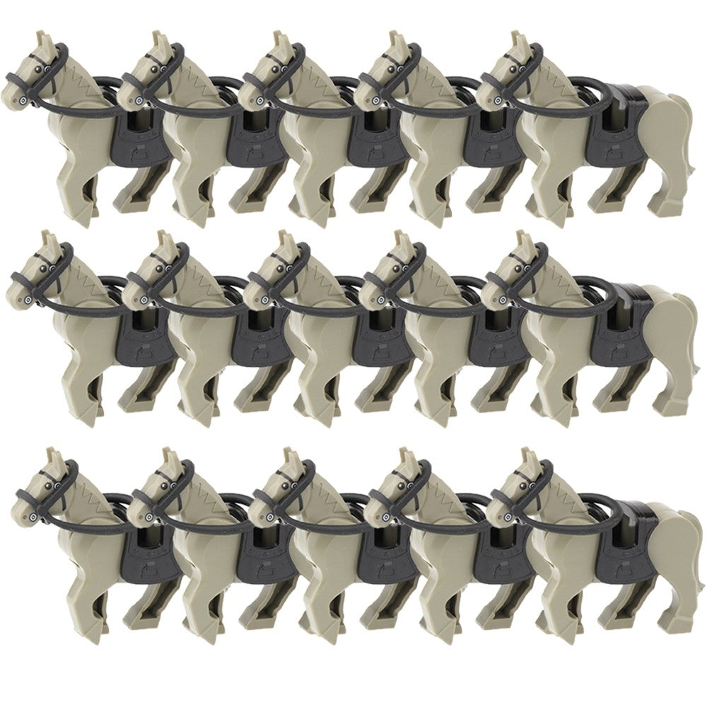 Blocos de Montar Zoológico Medieval Acessórios de Personagens Montarias Animais Cervos Elefantes Camelos Lobos Cavalos de Guerra Tijolos Brinquedos Presentes K080