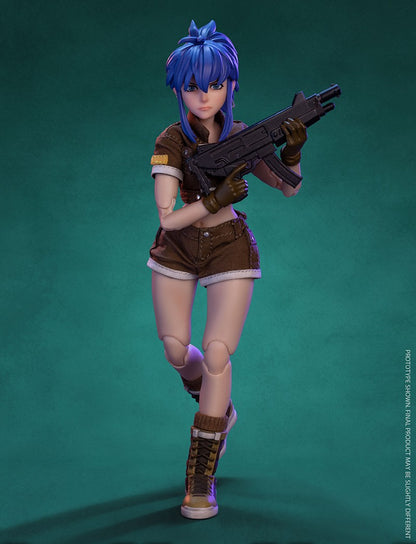 TUNSHI STUDIO METAL SLUG TS-012 1/12 Scale Female Soldier Leona 14.5cm Full Set Collectible Action Figure Model Doll