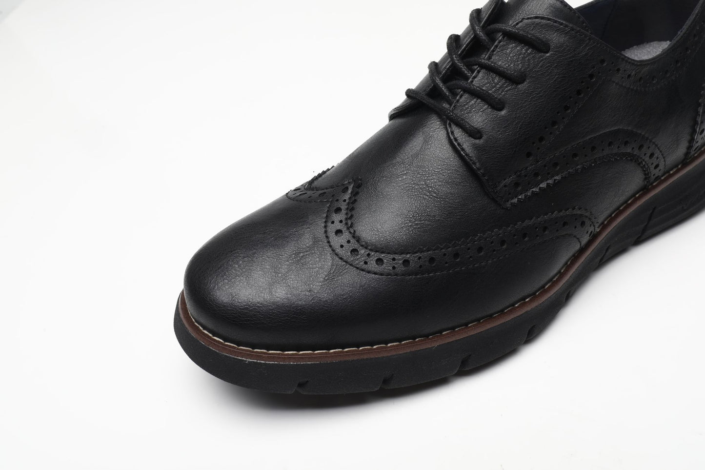 BHKH Male Sneakers Autumn/Winter traf Leather Men Casual Shoes Business Work Office Lace-up Dress shoes For Men Size47
