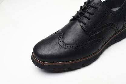 BHKH Male Sneakers Autumn/Winter traf Leather Men Casual Shoes Business Work Office Lace-up Dress shoes For Men Size47