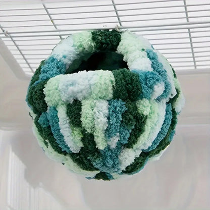 Casa de Inverno Quente para Pássaros, Rede Suspensa, Acessórios de Gaiola, Esconderijo de Pelúcia para Papagaio, Beija-flor, Decoração de Gaiolas de Pássaros