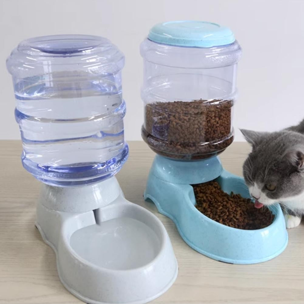 3.8L PP Material Pet Grande Capacidade Gato Cão Dispensador De Comida Para Gato Cão Beber Água Alimentação Dispensador Tigela De Água Acessórios