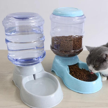 3.8L PP Material Pet Grande Capacidade Gato Cão Dispensador De Comida Para Gato Cão Beber Água Alimentação Dispensador Tigela De Água Acessórios