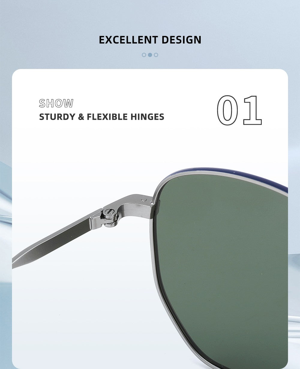 Square Polarized Sunglasses for Women Men Small Hexagonal Polygon Polarized Lens Trendy Sun Glasses Classic Shades UV400 Protect