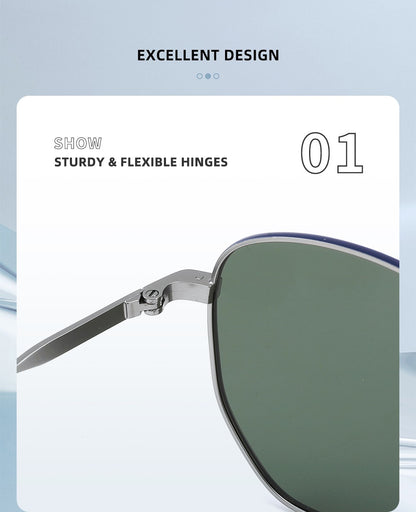 Square Polarized Sunglasses for Women Men Small Hexagonal Polygon Polarized Lens Trendy Sun Glasses Classic Shades UV400 Protect