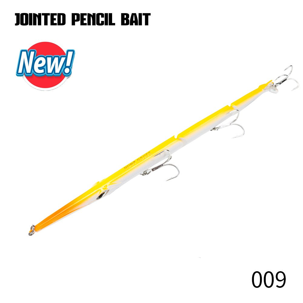 Isca Artificial Hunthouse Articulada Lápis 3 Seções 255mm/30.6g Agulha Sinking Swimbait para Anchova Robalo Material de Pesca