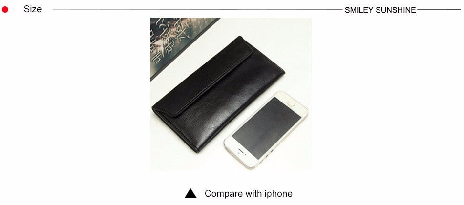 Women Leather Slim Clutch Bag Long Wallet Female Handbag Luxury Genuine Leather Wallets Coin Purses Ladies Card Holder Bolsos