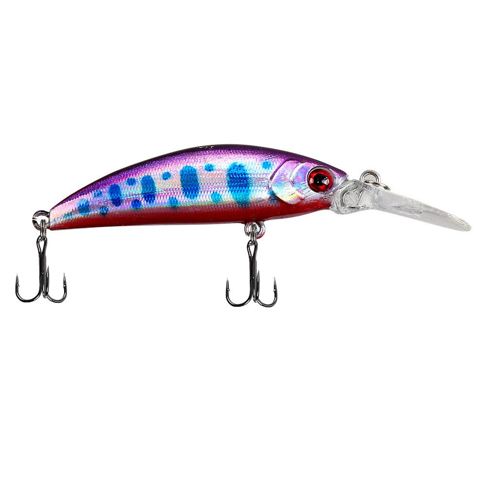 Isca Lure Placa Lingua Longa Sinking Minnow 7cm 6g Isca Artificial Arremesso Longo Pesca de Água Doce Salgada Isca Especial para Robalo e Per