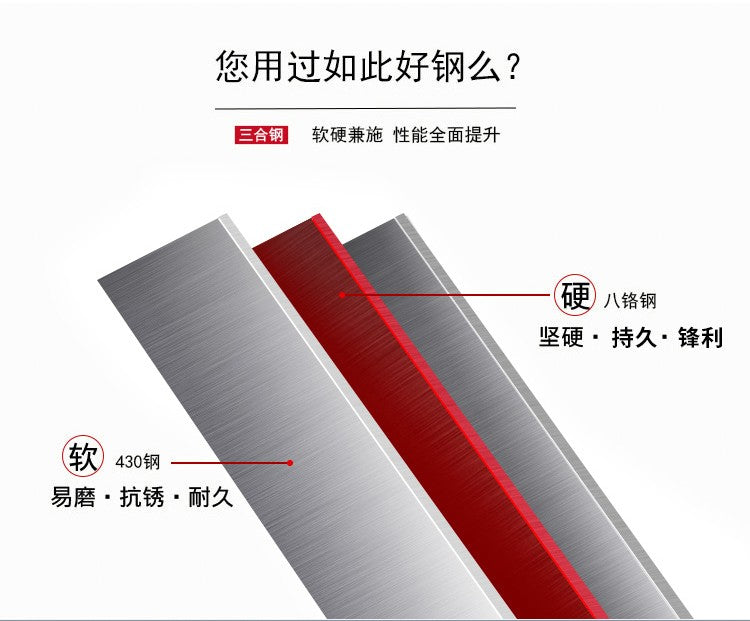 SHIBAZI ZUO Professional Chef Slicing Kitchen Knife Premium 3-Layer Composite Steel Mulberry Kitchen Knives F202-1