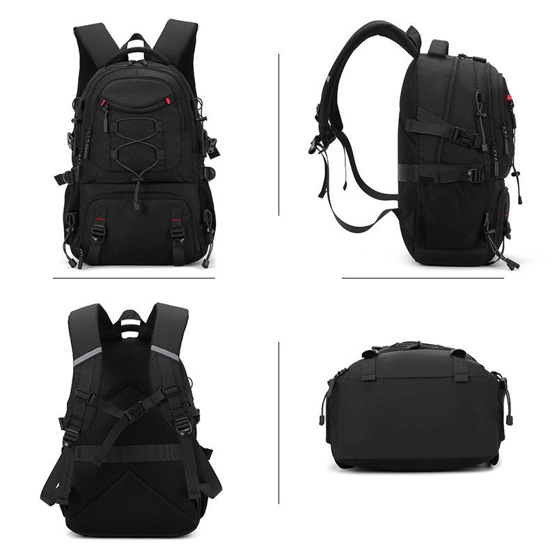 Mochila de Escalada USB com Compartimento para Sapatos, para Viagem, Laptop, Leve, para Acampamento, Caminhada, Esporte, Coleção, Escola