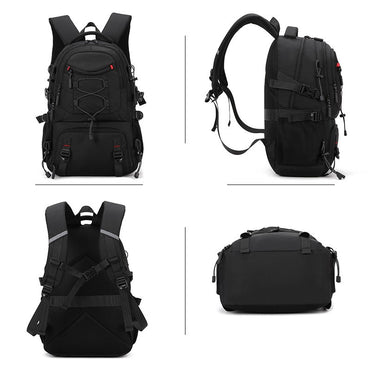 USB Climbing Backpack with Shoes Pack Travel Laptop Lightweight Rucksack Outdoor Camping Hiking Knapsack Sport Collage Schoolbag