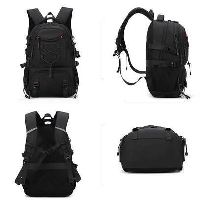 Mochila de Escalada USB com Compartimento para Sapatos, para Viagem, Laptop, Leve, para Acampamento, Caminhada, Esporte, Coleção, Escola