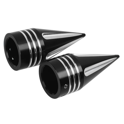 Capas de porca do eixo dianteiro de alumínio CNC preto para motocicleta Harley Touring Road King FLHX Sportster XL 883 1200 Softail Dyna