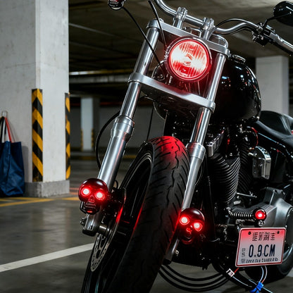2 unidades Estilo Caveira Luz LED de Seta para Moto Luzes Direcionais Pisca Sinalizador Lâmpada Traseira de Moto Indicador LED Luz de Condução