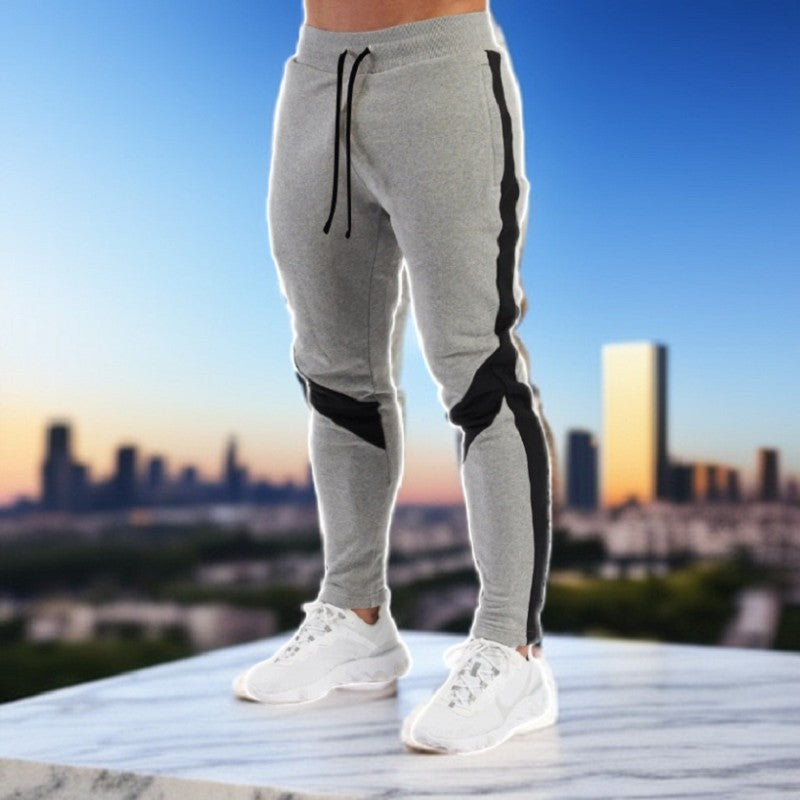 Mens Casual Pants Autumn Winter Fleece Sweatpants Men Running Jogger Sports Gym Trousers Fashion Solid Color Workout Long Pants