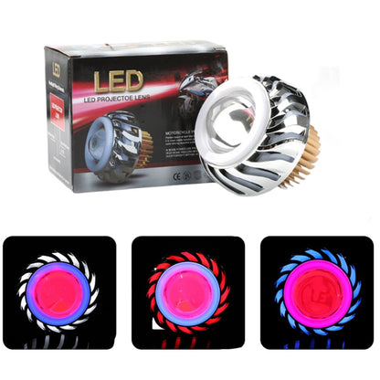 Faróis Duplos Angel Eyes para Motocicleta Alto/Baixo Feixe Luzes Auxiliares Moto Spotlights Moto Devil Eyes Faróis de LED Projetor