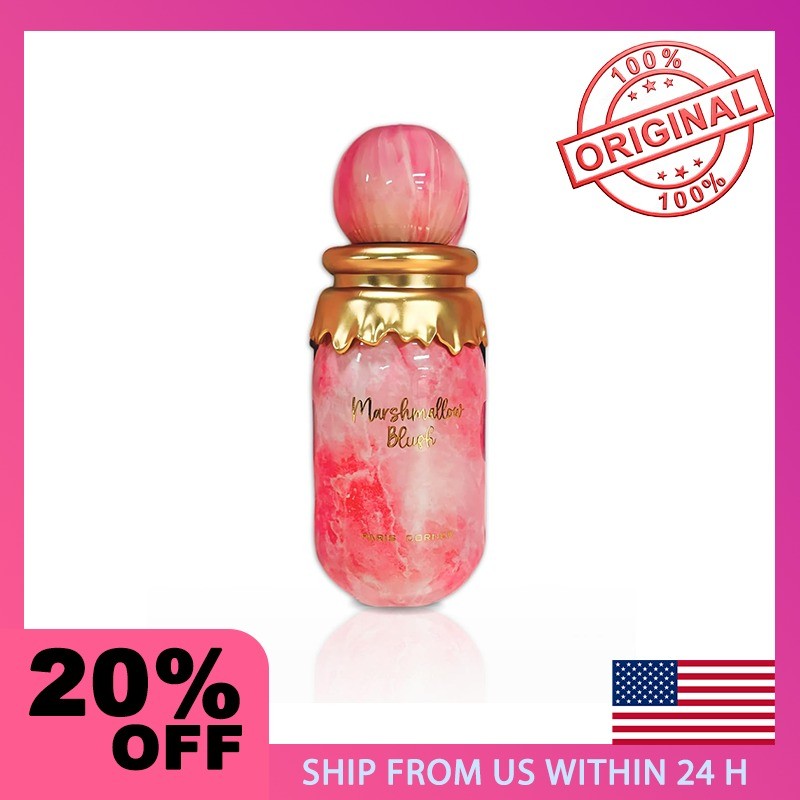 Paris Corner Marshmallow Blush EDP 100 ml | Um Perfume Feminino Único Gourmand de Marshmallow e Morango | Longa Duração