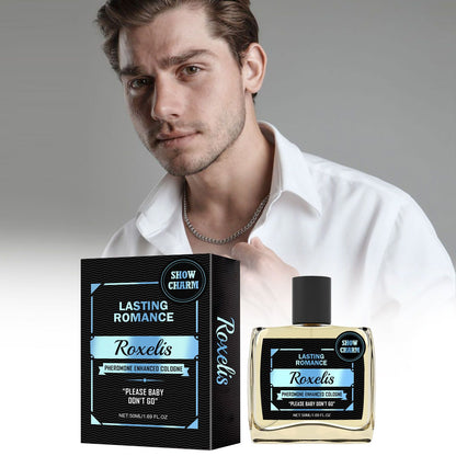 Roxelis 50ml Colônia Masculina Feromônio Aumenta Charme Confiança Namoro Paquera Atrai Glamour Duradouro Perfume Masculino