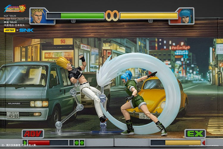 JOYTOY SNK Boneco de Ação 1/18 KOF '98UM Cenário Base-Rua Japonesa Modelo Aniversário