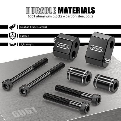 NICECNC para Harley Road Glide Street Glide Special /CVO 2014-2024 Road King Electra Glide Kit de Extensores de Plataforma para Piloto