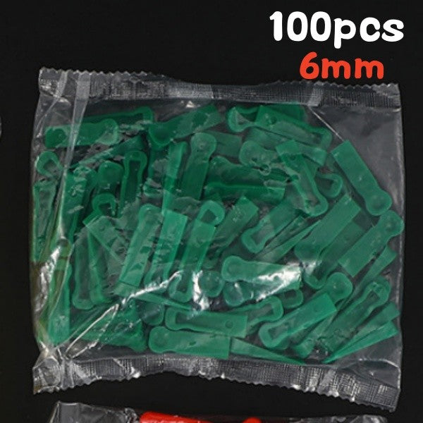 100 peças Espaçador de Nivelamento de Plástico Reutilizável de 5/6/10mm para Clipes de Nivelamento de Azulejos Localizador de Piso de Cerâmica Ferramenta de Ajuste de Assentamento