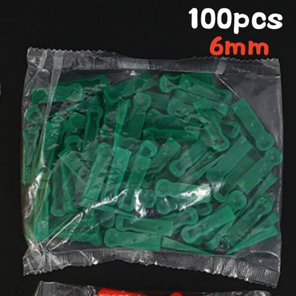 100 peças Espaçador de Nivelamento de Plástico Reutilizável de 5/6/10mm para Clipes de Nivelamento de Azulejos Localizador de Piso de Cerâmica Ferramenta de Ajuste de Assentamento