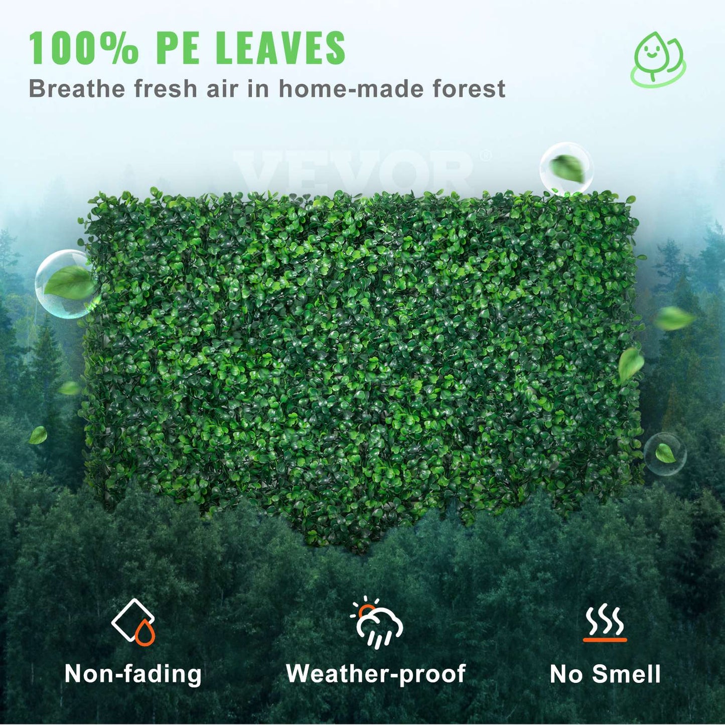 SucceBuy Artificial Boxwood Panel  24pcs 20x20/24x16 in Boxwood Hedge Wall Panels Artificial Grass Backdrop Wall Green Grass