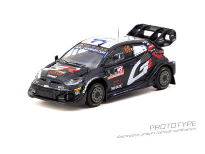 Pré-venda Tarmac Works 1:64 Rally1 GR YARIS HYBRID Rally Letônia 2024 Vencedor Coleção de Modelos de Carros Die-Cast Miniatura