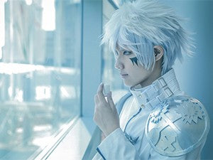 Short Roleplay Wig Fluffy Straight Synthetic Fiber Anime Wig Unisex Halloween Comic Convention Party Costume Wig